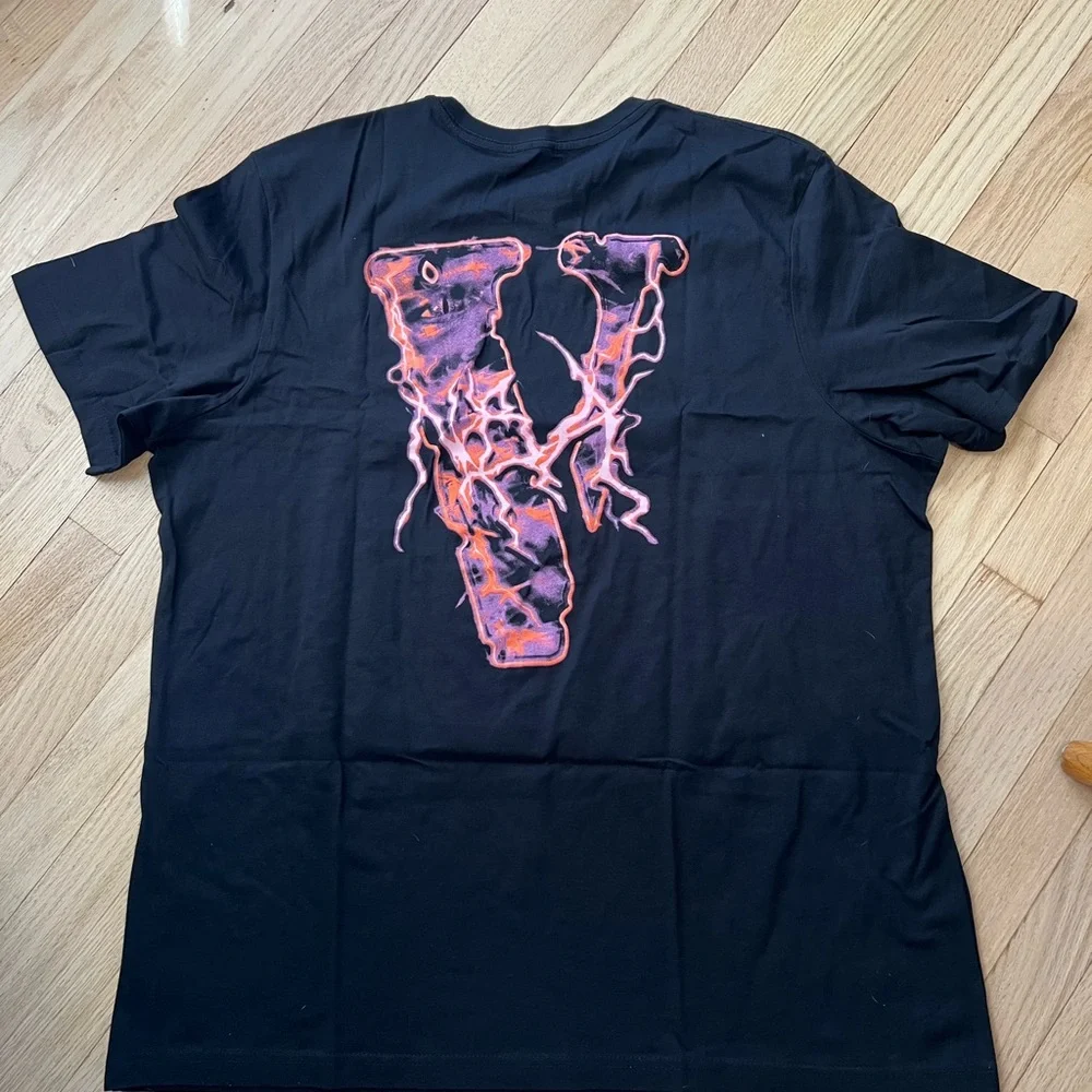 VLONE x NBA Youngboy Eyes Lightning Tee Black.Mens size XXL - Picture 3 of 4
